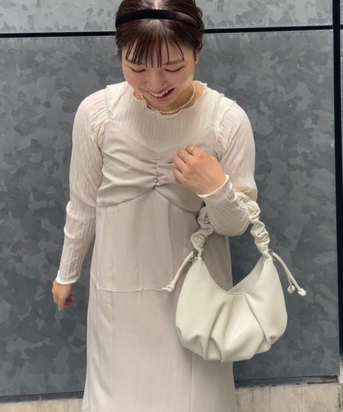 Tシャツ・カットソー DRYROSE FLOWER LAYERED TOP ハーフシャビーレーストップ2（Tシャツ/カットソー）｜flower