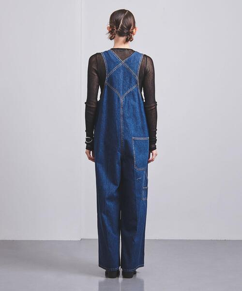 CURRENTAGE（カレンテージ）の「＜CURRENTAGE＞デニム BAGGY オールインワン（つなぎ/オールインワン・レディース・コバルトブルー・1）」の6枚目の写真