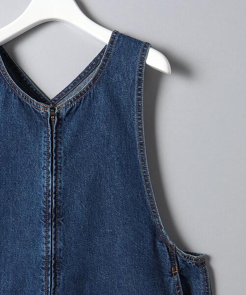 CURRENTAGE（カレンテージ）の「＜CURRENTAGE＞デニム BAGGY オールインワン（つなぎ/オールインワン・レディース・コバルトブルー・1）」の4枚目の写真