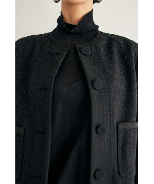 M_（エムアンダーバー）の「【M_】TWEED ジャケット（ノーカラー
