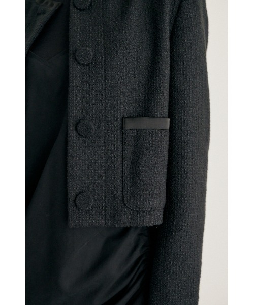M_(エムアンダーバー)の「【M_】TWEED ジャケット(ノーカラージャケット・レディース・グレー/ブラック・2/1)」の14枚目の写真