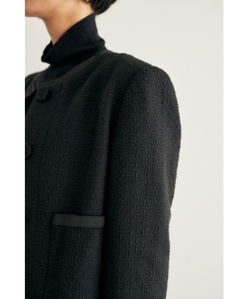 M_(エムアンダーバー)の「【M_】TWEED ジャケット(ノーカラージャケット・レディース・グレー/ブラック・2/1)」の15枚目の写真