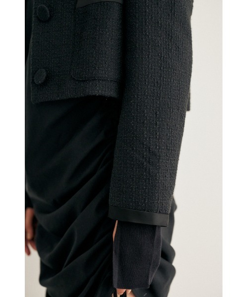 M_(エムアンダーバー)の「【M_】TWEED ジャケット(ノーカラージャケット・レディース・グレー/ブラック・2/1)」の16枚目の写真