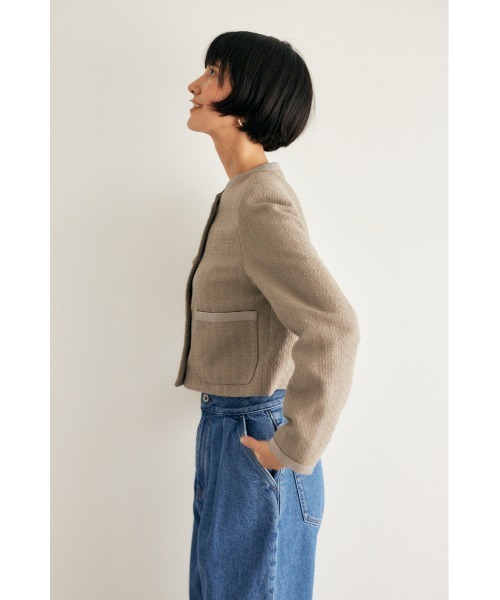 M_(エムアンダーバー)の「【M_】TWEED ジャケット(ノーカラージャケット・レディース・グレー/ブラック・2/1)」の20枚目の写真
