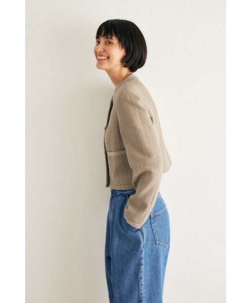 M_(エムアンダーバー)の「【M_】TWEED ジャケット(ノーカラージャケット・レディース・グレー/ブラック・2/1)」の21枚目の写真
