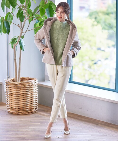 Tiaclasse(ティアクラッセ)の「T/R両面起毛ストレッチパンツ(その他パンツ・レディース・グレー系その他/ブラウン系その他/ブラック/グレー系その他2/オフホワイト/ネイビー系・S/M/L)」の7枚目の写真