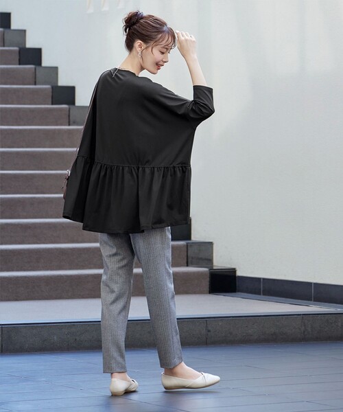 Tiaclasse(ティアクラッセ)の「T/R両面起毛ストレッチパンツ(その他パンツ・レディース・グレー系その他/ブラウン系その他/ブラック/グレー系その他2/オフホワイト/ネイビー系・S/M/L)」の15枚目の写真