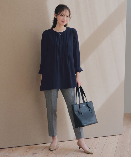 Tiaclasse(ティアクラッセ)の「T/R両面起毛ストレッチパンツ(その他パンツ・レディース・グレー系その他/ブラウン系その他/ブラック/グレー系その他2/オフホワイト/ネイビー系・S/M/L)」の16枚目の写真