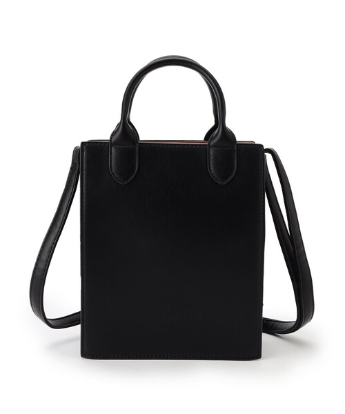 SHOO・LA・RUE(シューラルー)の「◆【2WAY】スクエアショルダーバッグ(ショルダーバッグ・レディース・ブラック/グレー/サンドベージュ・00)」の5枚目の写真