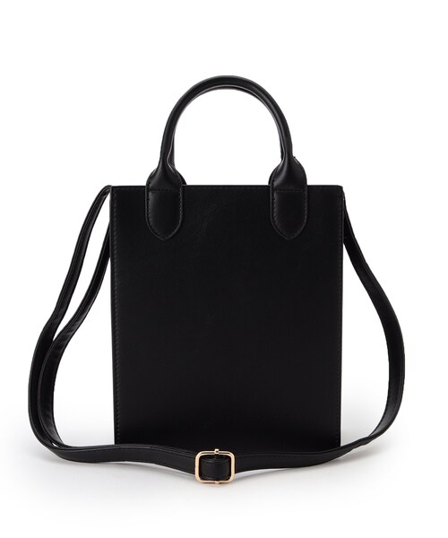 SHOO・LA・RUE(シューラルー)の「◆【2WAY】スクエアショルダーバッグ(ショルダーバッグ・レディース・ブラック/グレー/サンドベージュ・00)」の7枚目の写真