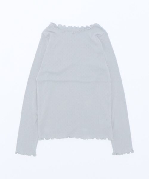 flower(フラワー)の「レースメロウトップ(Tシャツ/カットソー・レディース・ベージュ/ブルー/ホワイト・FREE)」の3枚目の写真