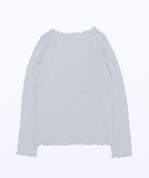 flower(フラワー)の「レースメロウトップ(Tシャツ/カットソー・レディース・ベージュ/ブルー/ホワイト・FREE)」の4枚目の写真