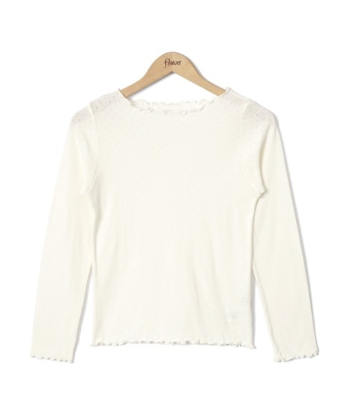 flower(フラワー)の「レースメロウトップ(Tシャツ/カットソー・レディース・ベージュ/ブルー/ホワイト・FREE)」の17枚目の写真