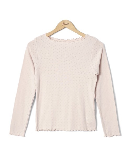 flower(フラワー)の「レースメロウトップ(Tシャツ/カットソー・レディース・ベージュ/ブルー/ホワイト・FREE)」の16枚目の写真