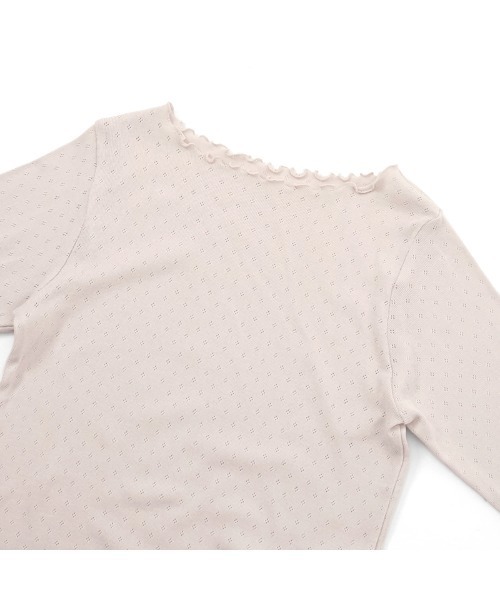 flower(フラワー)の「レースメロウトップ(Tシャツ/カットソー・レディース・ベージュ/ブルー/ホワイト・FREE)」の11枚目の写真