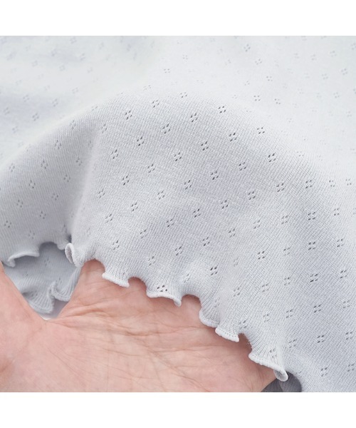 flower(フラワー)の「レースメロウトップ(Tシャツ/カットソー・レディース・ベージュ/ブルー/ホワイト・FREE)」の6枚目の写真