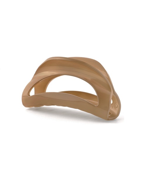 ANEMONE（アネモネ）の「フランス製ハーフムーンミニバンス（バレッタ/ヘアクリップ・レディース・ベージュ/ライトピンク・FREE）」の3枚目の写真