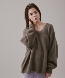 ROPE' | チャイニーズラクーンウールVネックニット(ニット/セーター)