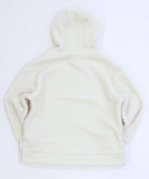 GIORDANO（ジョルダーノ）の「[ GIORDANO ]シープボアフリースパーカー（パーカー・レディース・ホワイト・MEDIUM/LARGE）」の3枚目の写真
