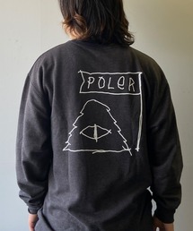 【Web限定】POLeR/ポーラー バックプリント クルーネックスウェット/トレーナー 223APM2503