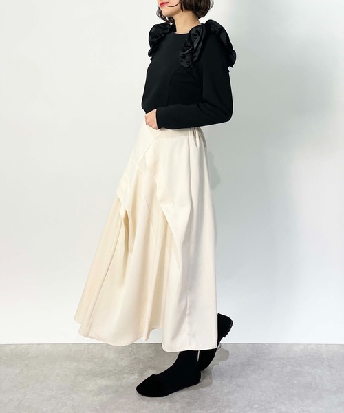 PICCIN(ピッチン)の「ランダムデザインスカート(スカート・レディース・ブラック/ブルー/オフホワイト・M/L)」の15枚目の写真