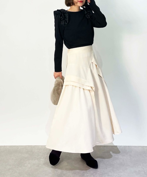PICCIN(ピッチン)の「ランダムデザインスカート(スカート・レディース・ブラック/ブルー/オフホワイト・M/L)」の14枚目の写真