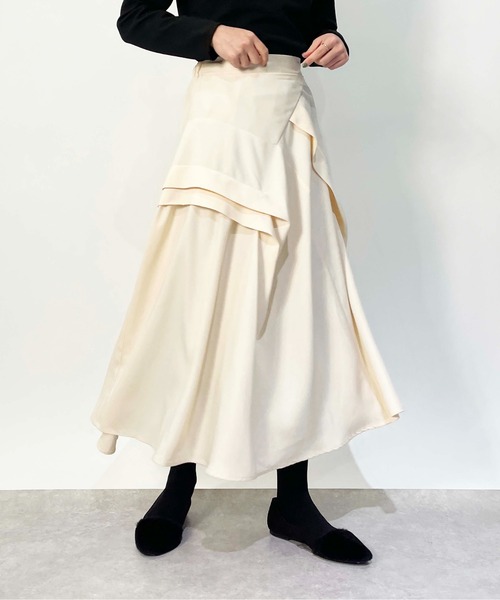 PICCIN(ピッチン)の「ランダムデザインスカート(スカート・レディース・ブラック/ブルー/オフホワイト・M/L)」の5枚目の写真