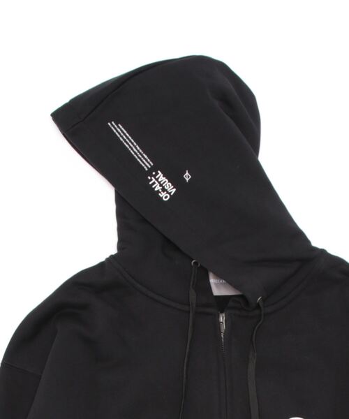 A4A(エーフォーエー)の「A4A/エーフォーエー/A.FLOWER ジップフーディー(パーカー・メンズ・ブラック/ホワイト・F)」の4枚目の写真