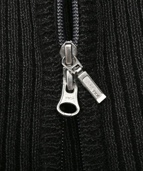 LUXSTYLE(ラグスタイル)の「二重臼リブ編みZIPニットブルゾン(ニット/セーター・メンズ・ブラック/ブラック系その他/杢グレー/ホワイト・L/XL/M)」の20枚目の写真