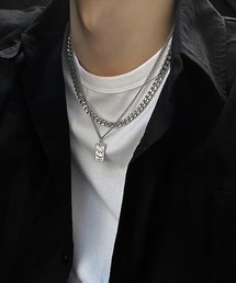 【累計販売数1万本突破】シルバー2連チェーンネックレス