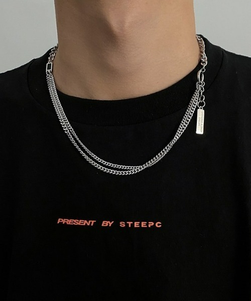 B.R.U（ブル）の「【累計販売数1万本突破】シルバー2連チェーンネックレス（ネックレス・メンズ・シルバー/その他1/その他2/その他3/その他4・FREE）」の6枚目の写真