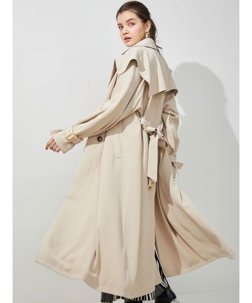 MERCURYDUO（マーキュリーデュオ）の「2wayBIGカラートレンチコート（トレンチコート・レディース・アイボリー/ベージュ/イエロー・SMALL/MEDIUM）」の16枚目の写真