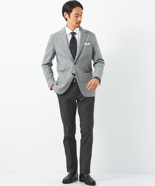 green label relaxing（グリーンレーベルリラクシング）の「TCPU オックス スリム スラックス -ストレッチ・ウエストアジャスター-（スラックス・メンズ・グレー/ベージュ/ダークグレー/ロイヤルブルー/ネイビー・XL/XS/S/M/L）」の9枚目の写真