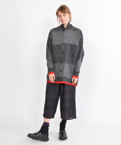 gomme（ゴム）の「フリース　ビッグジャケット（ブルゾン・レディース・チャコールグレー/ブラック・MEDIUM）」の11枚目の写真