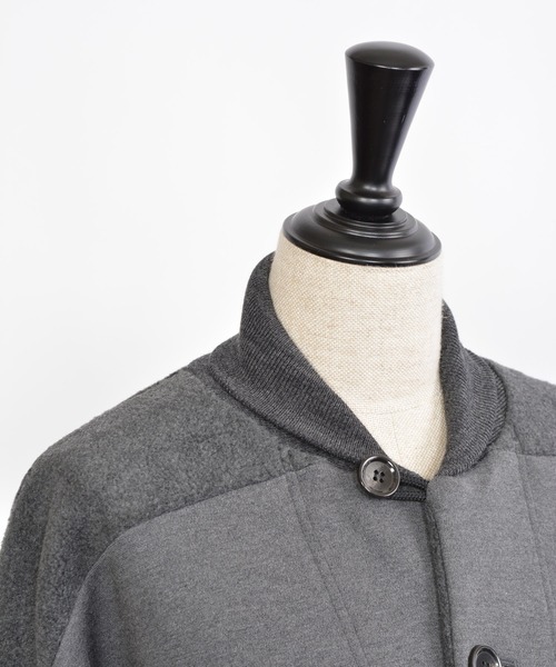 gomme（ゴム）の「フリース　ビッグジャケット（ブルゾン・レディース・チャコールグレー/ブラック・MEDIUM）」の18枚目の写真