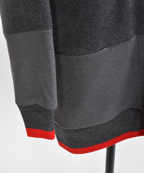 gomme（ゴム）の「フリース　ビッグジャケット（ブルゾン・レディース・チャコールグレー/ブラック・MEDIUM）」の12枚目の写真