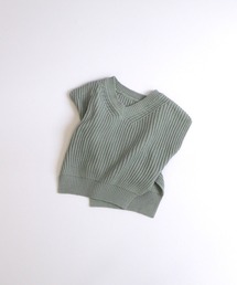 ベビーコットンニットベスト