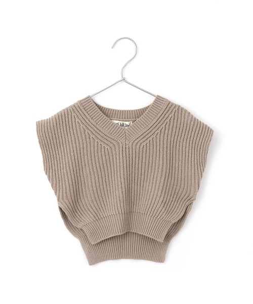 MAKE YOUR DAY（メイクユアデイ）の「ベビーコットンニットベスト（その他ベビーウェア・キッズ・ブルー/モカ/アイボリー・90/80）」の13枚目の写真