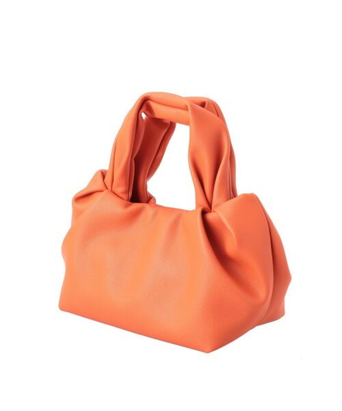 Ungrid（アングリッド）の「ギャザーハンドバッグ（ハンドバッグ・レディース・ブラック/オフホワイト/オレンジ・FREE）」の9枚目の写真