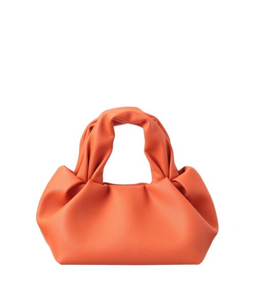 Ungrid（アングリッド）の「ギャザーハンドバッグ（ハンドバッグ・レディース・ブラック/オフホワイト/オレンジ・FREE）」の6枚目の写真