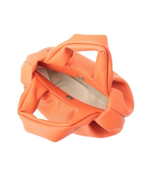 Ungrid（アングリッド）の「ギャザーハンドバッグ（ハンドバッグ・レディース・ブラック/オフホワイト/オレンジ・FREE）」の8枚目の写真