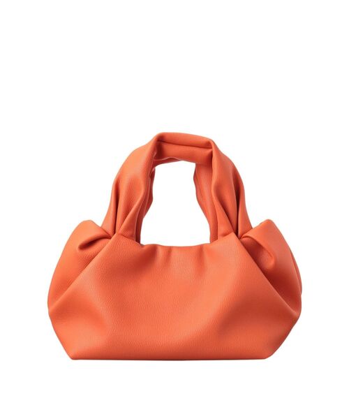 Ungrid（アングリッド）の「ギャザーハンドバッグ（ハンドバッグ・レディース・ブラック/オフホワイト/オレンジ・FREE）」の5枚目の写真