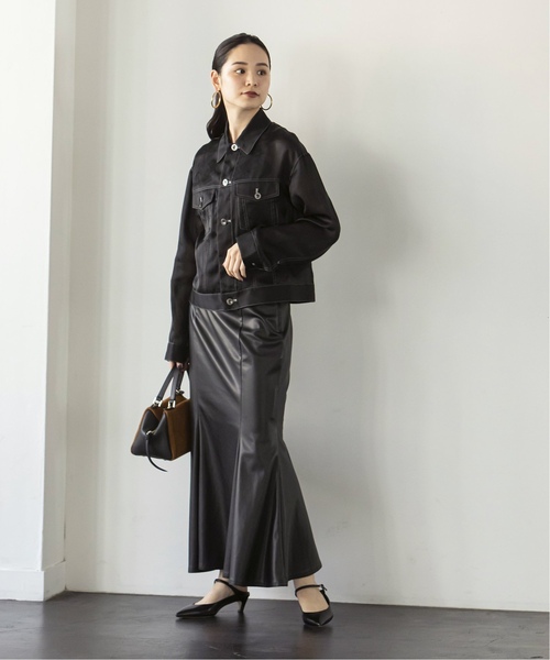 Noble（ノーブル）の「《追加》フェイクレザーマーメイドスカート 3（スカート・レディース・モカ/ホワイト系その他/ブラック・34/36/38）」の10枚目の写真