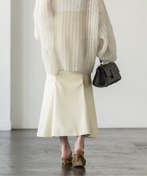 Noble（ノーブル）の「《追加》フェイクレザーマーメイドスカート 3（スカート・レディース・モカ/ホワイト系その他/ブラック・34/36/38）」の15枚目の写真