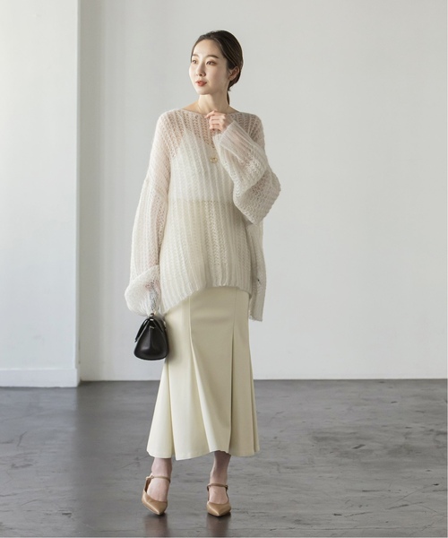 Noble（ノーブル）の「《追加》フェイクレザーマーメイドスカート 3（スカート・レディース・モカ/ホワイト系その他/ブラック・34/36/38）」の16枚目の写真