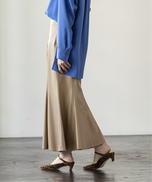 Noble（ノーブル）の「《追加》フェイクレザーマーメイドスカート 3（スカート・レディース・モカ/ホワイト系その他/ブラック・34/36/38）」の20枚目の写真