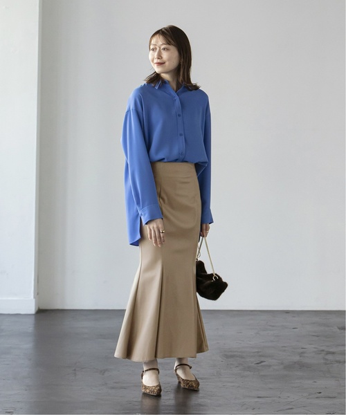 Noble（ノーブル）の「《追加》フェイクレザーマーメイドスカート 3（スカート・レディース・モカ/ホワイト系その他/ブラック・34/36/38）」の22枚目の写真