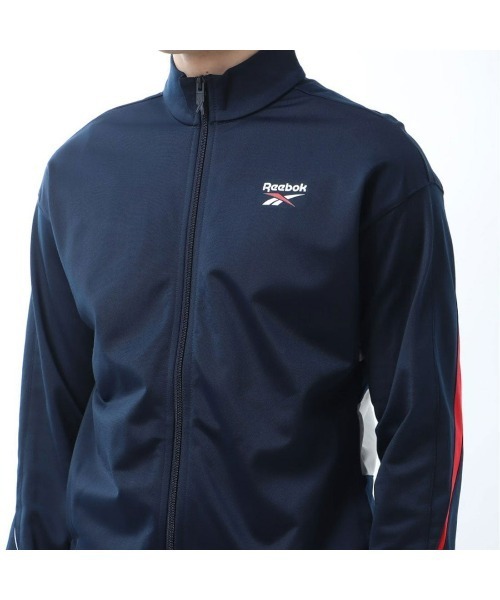 Reebok（リーボック）の「ベクター ニット トラックトップ / RI VECTOR KNIT TRACKTOP（ジャージ・メンズ・ネイビー/グレー/ブラック/アーミー・LARGE/X-LARGE/X-SMALL/SMALL/MEDIUM/XX-LARGE/XXX-LARGE）」の12枚目の写真