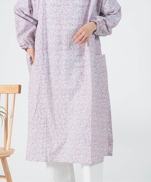 ☆カポック☆kapoc☆SACK☆割烹着☆リネン ☆エプロン☆2way☆ベージュ