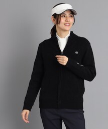 もこもこ フルジップニットカーディガン